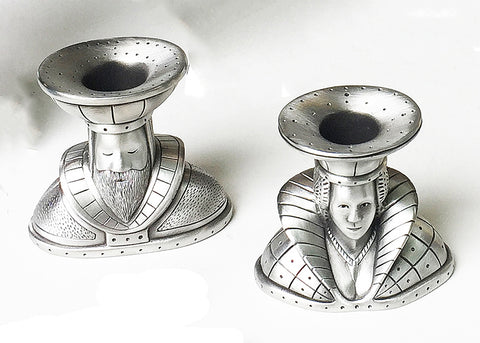 King And Queen Candle Holders